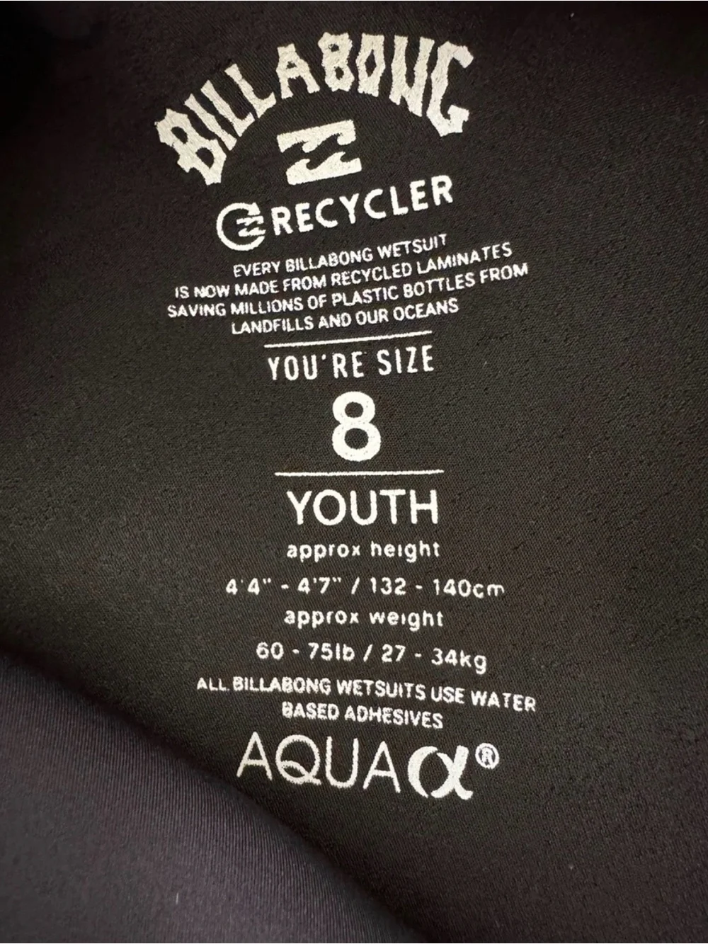NWT Billabong Kids Absolute Wetsuit